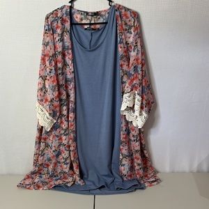 Plus Size Dress and Matching Cardigan